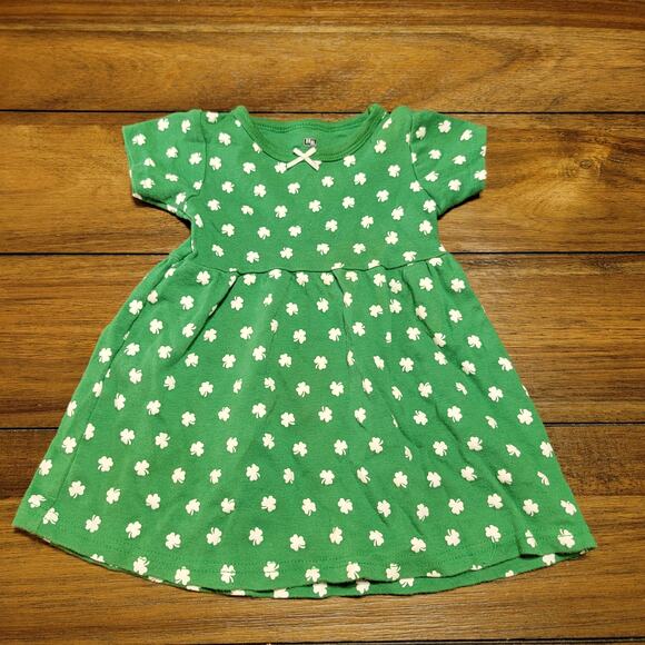 HB Infant Green St. Patrick's Day Shamrock Dress - Size 18M - Picture 1 of 4